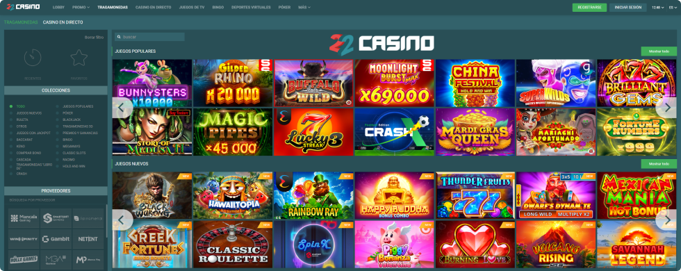 22Casino Juegos Populares